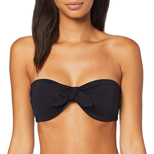 BILLABONG Sol Searcher Tied Ba Tops de Bikini, Negro (Black Pebble 3920), 32 (Tamaño del Fabricante:XS) para Mujer
