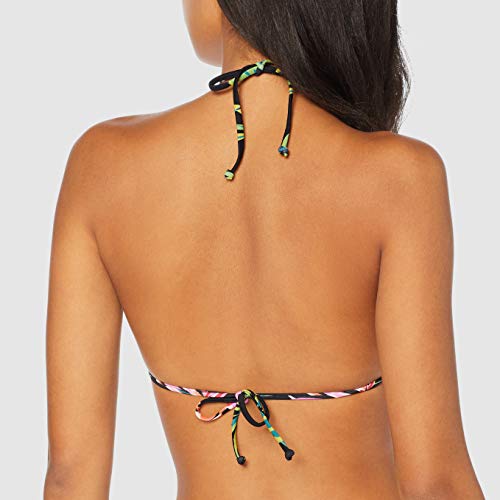 BILLABONG Sunny Triangle Tops de Bikini, Negro (Solst.Story Blk 3511), 40 (Tamaño del Fabricante:XL) para Mujer