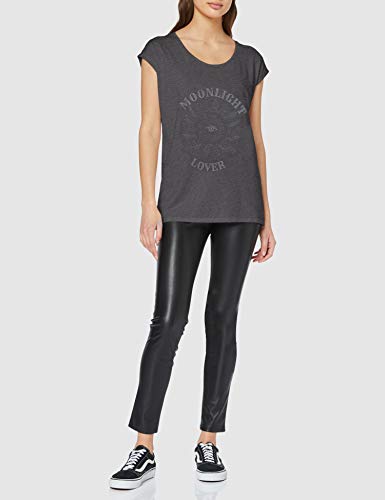BILLABONG T-Shirt Camiseta clásico All Night con Mangas Cortas, Negro (Off Black), 36 (Tamaño del Fabricante:M) para Mujer