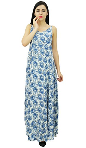Bimba Vestido Maxi Floral de la Correa de Espagueti de Las Mujeres de la Playa del Verano del Desgaste Impreso Vestido de Tirantes