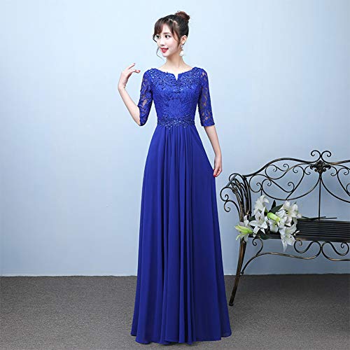BINGQZ Vestido Fiesta Noche/Coctel/Casual Vestidos de Dama de Honor Vestido de Noche Formal de Manga Media Vestido de Dama de Honor Vestido Largo de Dama de Honor