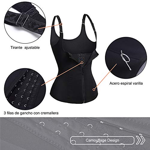 Bingrong Ropa Faja Reductora Mujer Adelgazante Lencería Moldeadora Shapewear Waist Trainer Body Shaper Corsé de Abdomen Chaleco Moldeador Mujer sin Costura