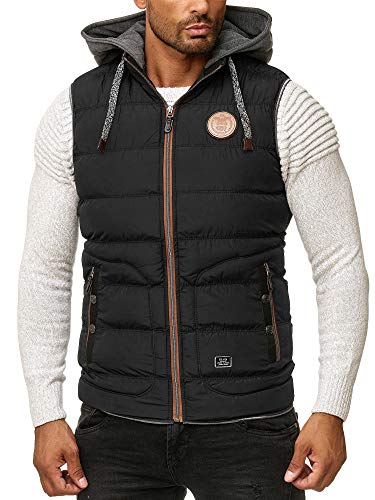 Blackrock - Chaleco para Hombre - Sin Mangas - Slim-Fit - con Cuello Alto - Negro XX-Large