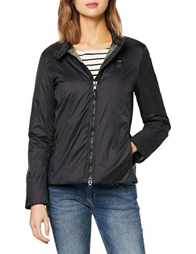 Blauer Giubbini Corti Imbottito Ovatta Chaqueta Deportiva, Negro (Nero 999), Large para Mujer