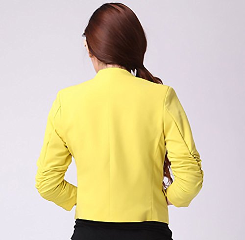 Blazer Chaqueta De Traje Mujer Chaquetas Elegantes Chic Abrigos Primavera Moda Casual Oficina Negocios Ejecutiva Outwear Manga Larga Color Sólido