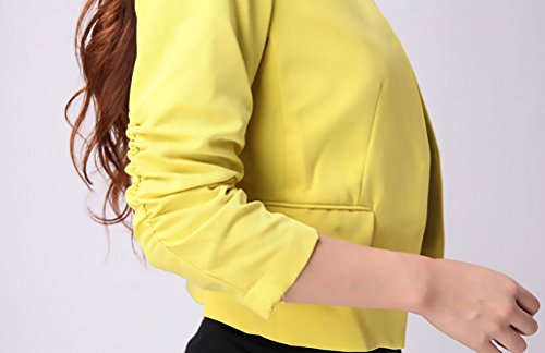 Blazer Chaqueta De Traje Mujer Chaquetas Elegantes Chic Abrigos Primavera Moda Casual Oficina Negocios Ejecutiva Outwear Manga Larga Color Sólido