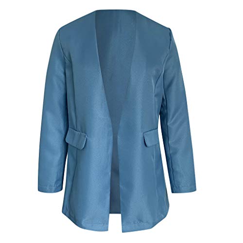 Blazer Chaqueta Elegante de Mujeres SUNNSEAN Abrigos Moda Casual Chaquetas con Bolsillos Chaqueta Manga Larga Trajes de Blazer Abrigo de Oficina Primavera Otoño Mujer Chicas Cárdigan Abrigos