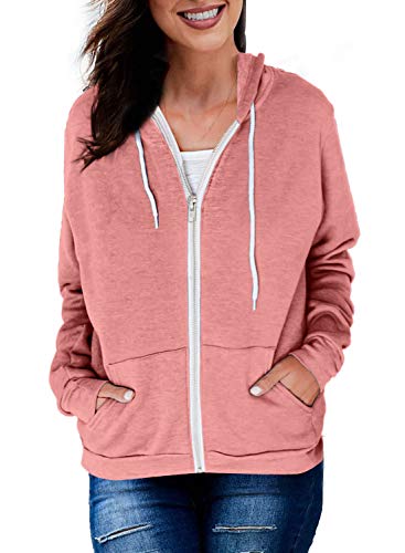 BLENCOT Jersey con Capucha Mujer Sudadera de Mujer con Cremallera Sudadera con Capucha Mujer Sudadera Mujer Sport Sudadera de Manga Larga Mujer Sweatshirt Negro