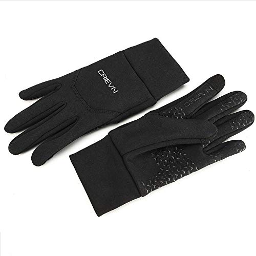 blessvt Guantes térmicos cálidos, Guantes para Conducir en Clima frío, Guantes de Invierno para Hombres, Mujeres, Guantes con Pantalla táctil, Guantes cálidos para Clima frío-Black_M