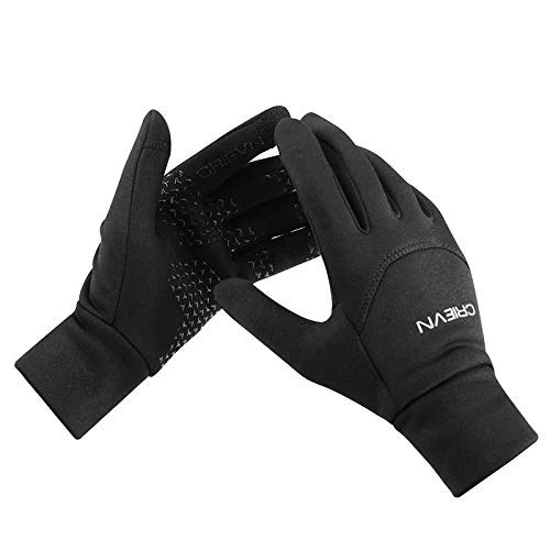 blessvt Guantes térmicos cálidos, Guantes para Conducir en Clima frío, Guantes de Invierno para Hombres, Mujeres, Guantes con Pantalla táctil, Guantes cálidos para Clima frío-Black_M