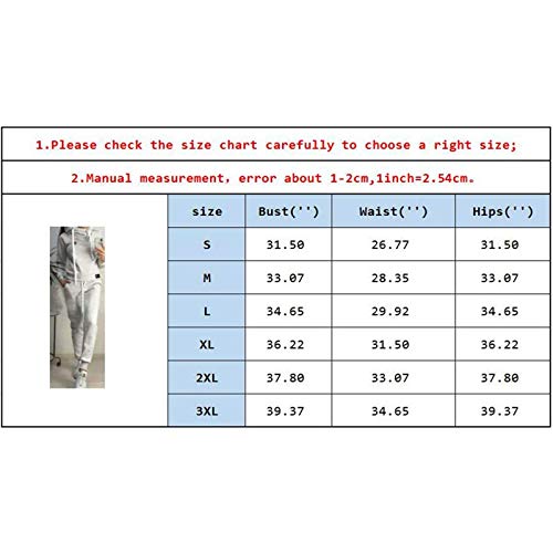 Blivener Conjunto de chándal para Mujer, 2 Piezas, Sudaderas con Capucha, Ropa Deportiva Azul XXXL