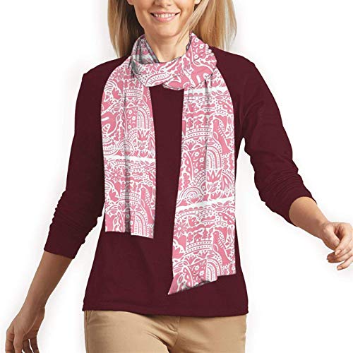 Bloom, Flower, Green Plants Bufandas unisex ultra suaves y ligeras, tamaño 70.5 pulgadas x 11.8 bufandas cálidas de invierno