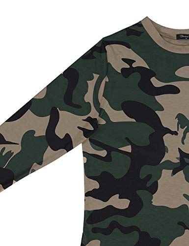 Blooming Jelly Camiseta de Mujer Blusas de Manga Estampado de Leopardo Corta Cuello Redondo Basica Camisa Verano Tops