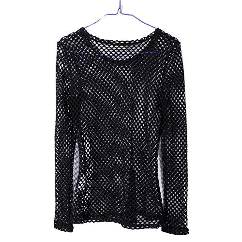 Blouses 2017 - Camiseta de malla para mujer, estilo hipster, estilo vintage, gótico, informal, suelto, de verano, de malla, para camisetas