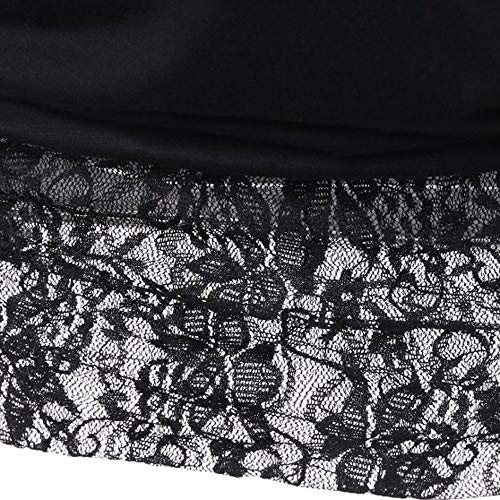 Blusa con Estampado de MujerHappyShopYZ Imprimir Camiseta Mujer Camiseta Encaje Mangas Cortas Chaleco Mujer Negro Vaquero