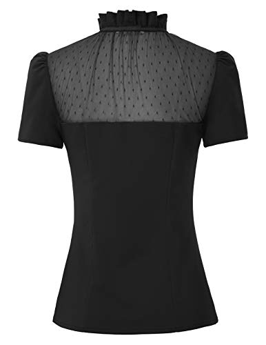 Blusa Mujer Invierno Manga Corta para Trabajo Oficina Dama BP2099-1 XXL