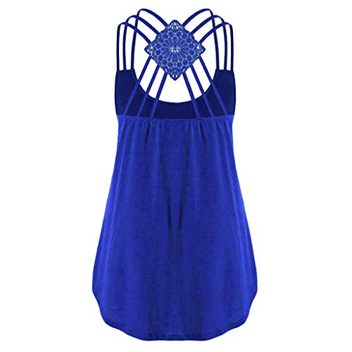 Blusas y Camisas para Mujer riou Tank Top Primavera Verano Camisetas de Tirantes Mujeres Sexy de Hombros sin Mangas del Tanque Tops Chaleco Camiseta Blusa Tallas Grandes