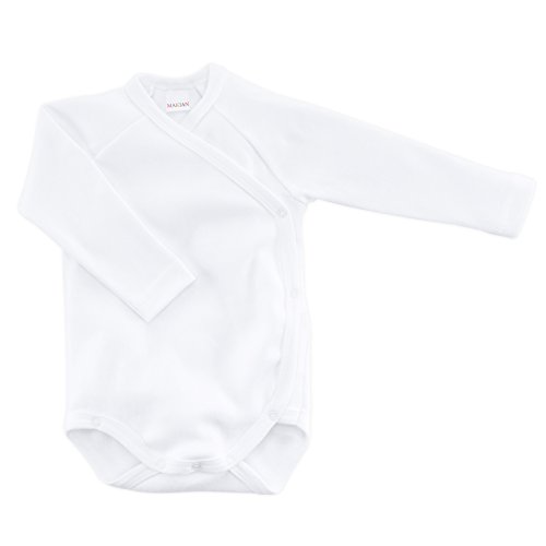Bodies para bebé de Manga Larga Blancos - 3 Ud. - 100% algodón/Oeko-Tex Standard 100 / Unisex/Talla 50/56