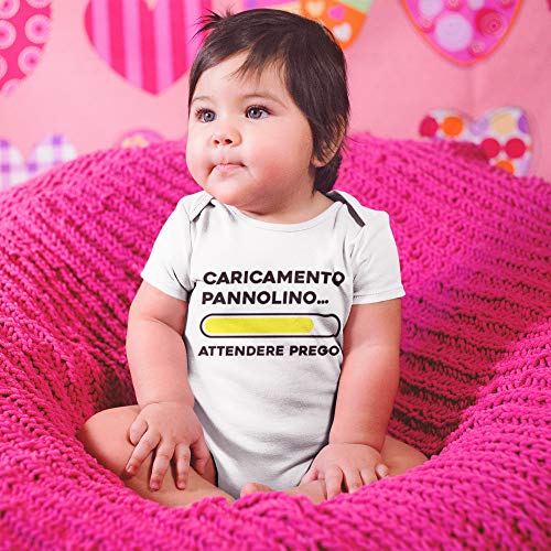 Body para bebé de manga corta divertida, para bebé, unisex, 100 % algodón, suave y transpirable, con costuras dobles, ropa de primera infancia, para bebé Color blanco. 6-12 meses