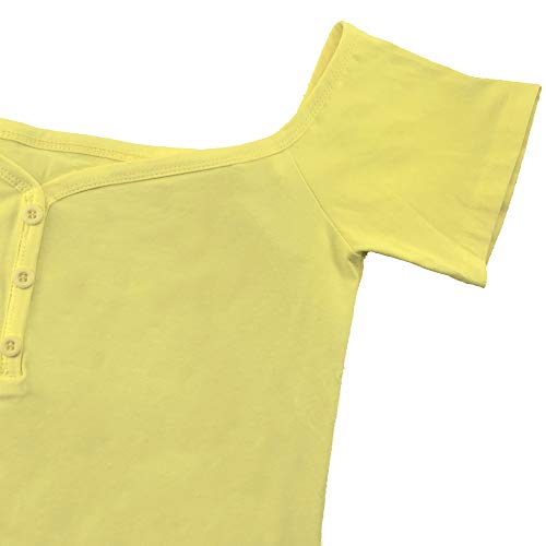 Body para Mujer sin Tirantes 100% algodón Camiseta Bodies Manga Corta Bodysuit El botón en la Parte Inferior Lencería Sexy Ropa Interior Bodycon Tops