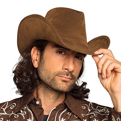 Boland 04354 - sombrero adulto Wyoming, cuero sintético, tamaño de la unidad, marrón