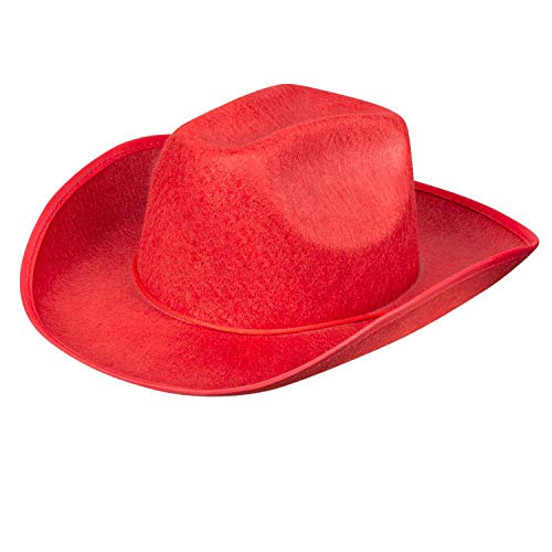 Boland - Sombrero de Vaquero para Adulto, tamaño estándar, Color Rojo (4075)