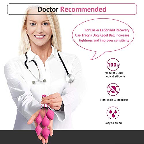 Bolas Chinas de Suelo Pelvico para Mujer Masajeador Kegel Ejercitador Kit Silicona Balls de Entrenamiento Muscular Pélvico Ejecitador Suelo Pelvico Rosa