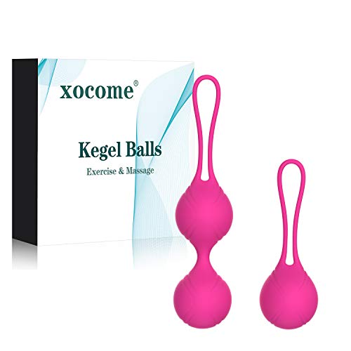 Bolas chinas por Médicos para el Control de la Vejiga y Ejercicios del Suelo Pélvico Juego de 2 Bolas Kegel Premium Silicone Vaginal y Mejorar el Control de la Vejiga y Problemas de la Incontinencia