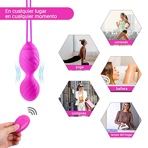 Bolas Chinas Suelo Pelvico de la Salud Masajeador Kegel Ejercitador Kegel Bolas para Mujer, Entrenamiento para Fortalecer y Recuperar el Control