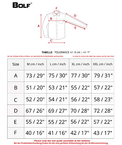 BOLF Hombre Camisa de Rayas de Manga Larga Cuello Americano Camisa de Algodón Camise Elegante Slim fit Estilo Casual 20704 Burdeos L [2B2]