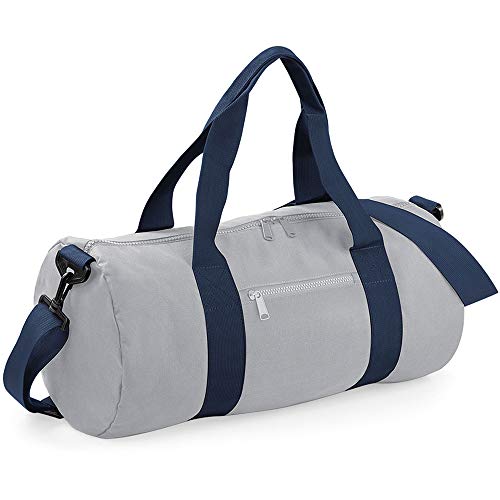 Bolsa de deporte o viaje de BagBase con asas, en 6 varios colores gris Light Grey/French Navy Talla única