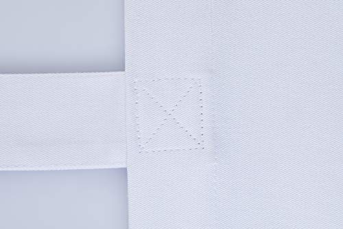 Bolsa Tela 100% Algodón Biodegradable, Lavable, Reutilizable-Asas Largas de 63cm.para Ropa, Alimentos, Verduras, IR de Paseo y Uso Diario, 38x38x9cm, 270gr/m2 (Blanco, Paquete de 1 Unidad)