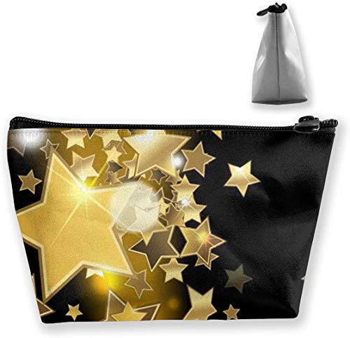 Bolsas de cosméticos de la Bandera Americana a Rayas Rojas Bolsas de artículos de tocador de Viaje Porta trapezoidales portátiles Porta lápices