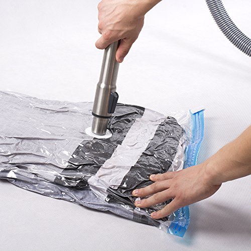 Bolsas Vacio Ropa - 20 Unidades Bolsas de Almacenaje al Vacío (4Extra Grandes, 4Grandes, 6Medianas, 6Pequeñas) Bolsas de Vacío para Guardar Ropa, Ropa de Cama, Edredones, Almohadas, Mantas, Cortinas