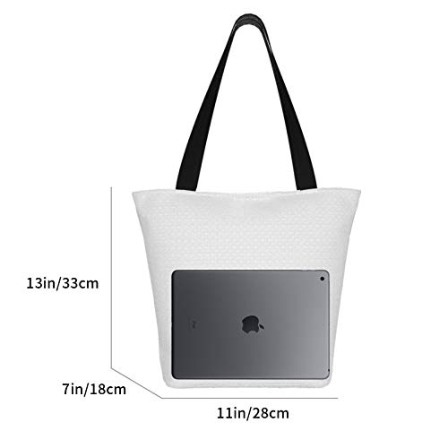 Bolso de lona informal para mujer, estilo rockero, para la compra, bolso de la compra.