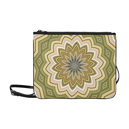 Bolso de trabajo de moda Elemento abstracto verde musgo Página Correa de hombro ajustable Bolso de moda G para mujeres Niñas Bolsos de color Bolso de cuerpo cruzado Lindo