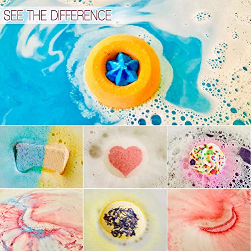 Bombas de Baño, 7 Set de Baño Regalos Mujer, Sales de Baño Naturales Spa Relajantes, Espuma Bolas de Baño Efervescentes, Regalos Navidad, San Valentín, Cumpleaños para Madre, Hombre, Niños, Novia