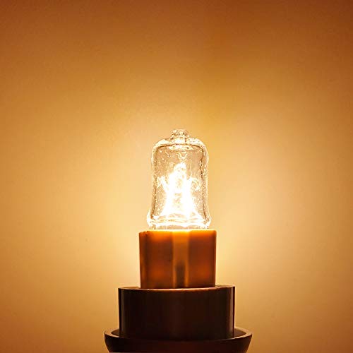 Bombilla halógena VINBE G9 T4 40W JCD Bi-Pin 480LM 230V regulable, 2700K blanco cálido, para candelabros, lámparas de paisaje (paquete de 10)