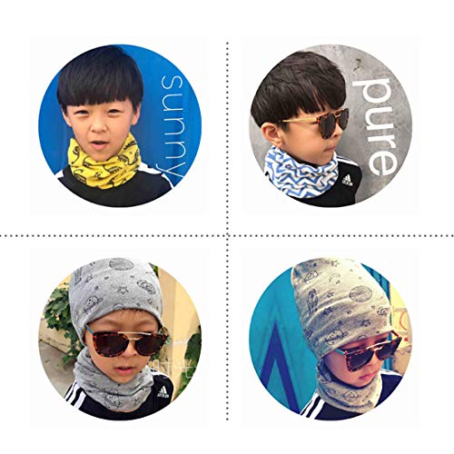 Boomly Bebé Pañuelos de Cuello De Cuello Collar Invierno Bufandas O Anillo Cuello Chal Para Niño Y Niña, Niños (Gris)
