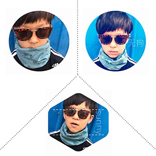 Boomly Bebé Pañuelos de Cuello De Cuello Collar Invierno Bufandas O Anillo Cuello Chal Para Niño Y Niña, Niños (Gris)