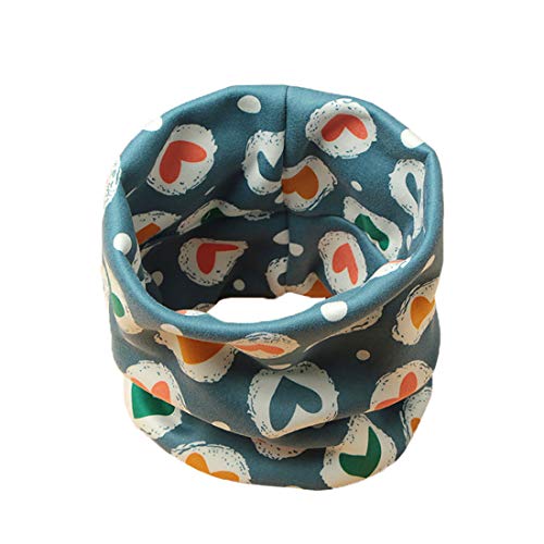 Boomly Otoño Invierno Bufanda De Cuello De Lana O Cuello Bufandas Cálido Lindo Chal Cuello Para Bebés Niños Niñas (Azul # 7)