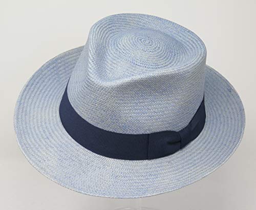 Borges & Scott Sombrero Panamá “Sundowner” Azul Pálido - S