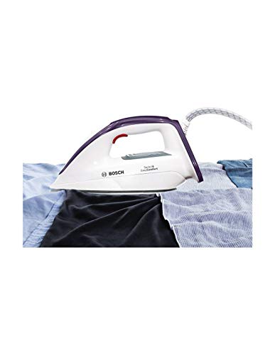 Bosch Hogar TDS6110 Serie I 6 EasyComfort Centro De Planchado, 2.400 W, 6 Bares, Con 360 G De Supervapor, Tecnología Itemp, Modo Eco, 2400 W, 1.3 litros, Plástico, Blanco y Violeta