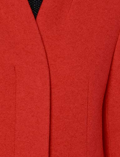 BOSS C_cojulie Abrigo de mezcla de lana, Dark Orange802, 34 para Mujer