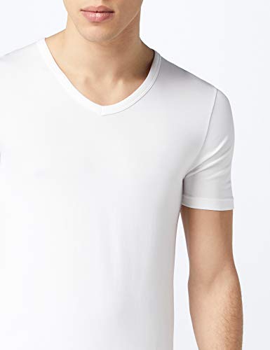 BOSS T-Shirt VN 2P CO/EL Camiseta, Blanco (White 100), M (Pack de 2) para Hombre