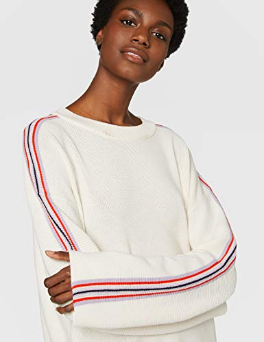 BOSS Wamika suéter, Blanco (Open White 118), Medium para Mujer