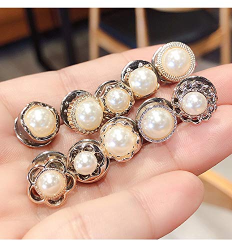 BOSSTER Mujer Camisa Broche Botones 30 Piezas Broche para Ropa Mujer 3 Estilos Brillantes Pequeño Broche de Broche para Bolsas Mochilas Chaquetas Sombrero Ropa Vestido