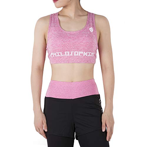 BOTRE 5 Piezas Conjuntos Deportivos para Mujer Chándales Ropa de Correr Yoga Fitness Tenis Suave Transpirable Cómodo (Rosa, L)