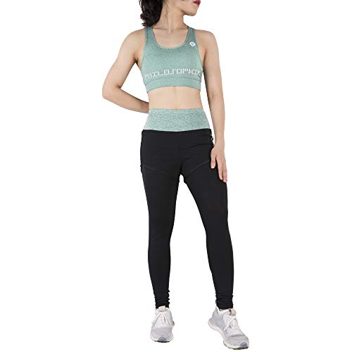 BOTRE 5 Piezas Conjuntos Deportivos para Mujer Chándales Ropa de Correr Yoga Fitness Tenis Suave Transpirable Cómodo (Verde, XL)