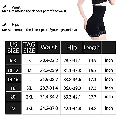 Bragas Faja Reductora Postparto Braguitas Adelgazantes Abdomen Ropa Interior Lencería Moldeadora Shapewear Body Shaper Panty Mujer Cintura Alta sin Costuras (Negro, S)
